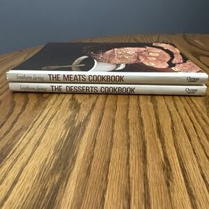 Lot Of 2 Southern Living Vintage Hardcover‎ Cookbooks Meats & Desserts
